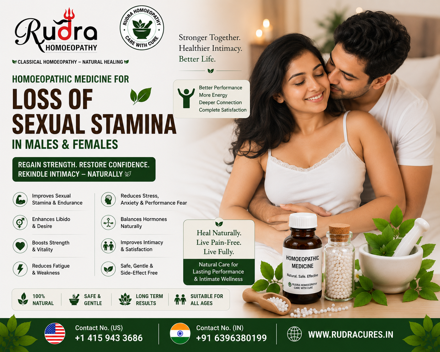 Homeopathic remedies for low stamina, intimate fatigue, erectile exhaustion, female arousal loss, and nerve vitality