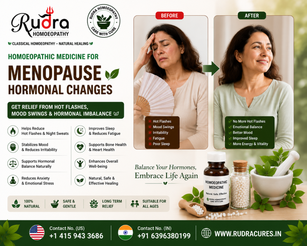 Homeopathic remedies for menopausal hot flashes, vaginal dryness, estrogen drop, and emotional health