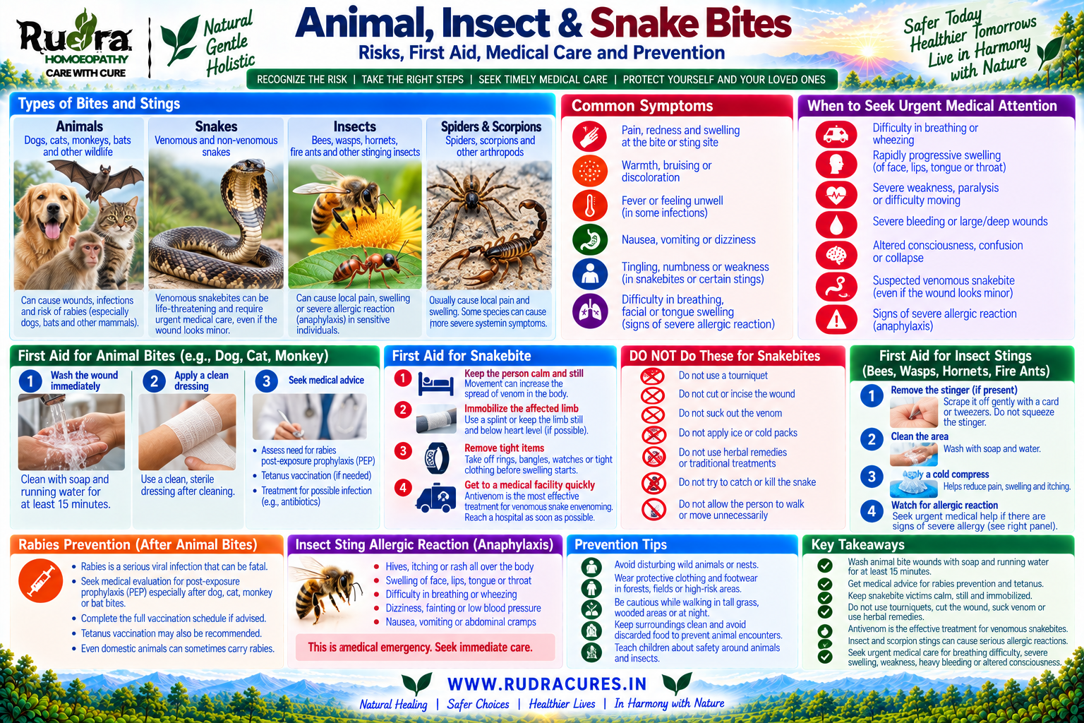 Animal, Insect & Snake Bite Safety Guide