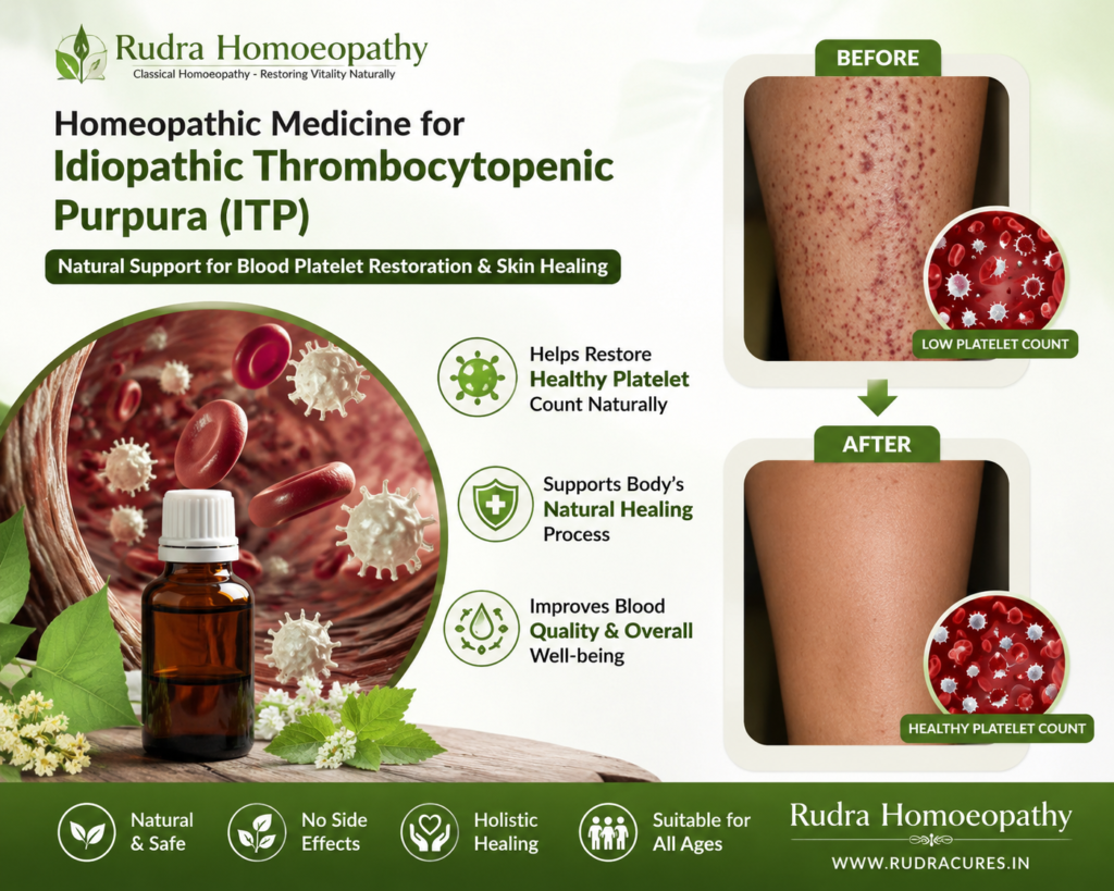 Homeopathic remedies for low platelet count, petechiae, purpura spots, nasal bleeding, and autoimmune blood care