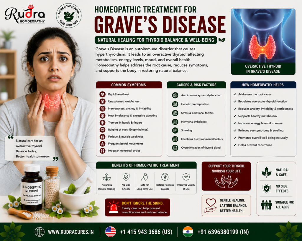 Homeopathic remedies for Graves ophthalmopathy, exophthalmos, hyperthyroidism, rapid pulse, and thyroid autoantibody care