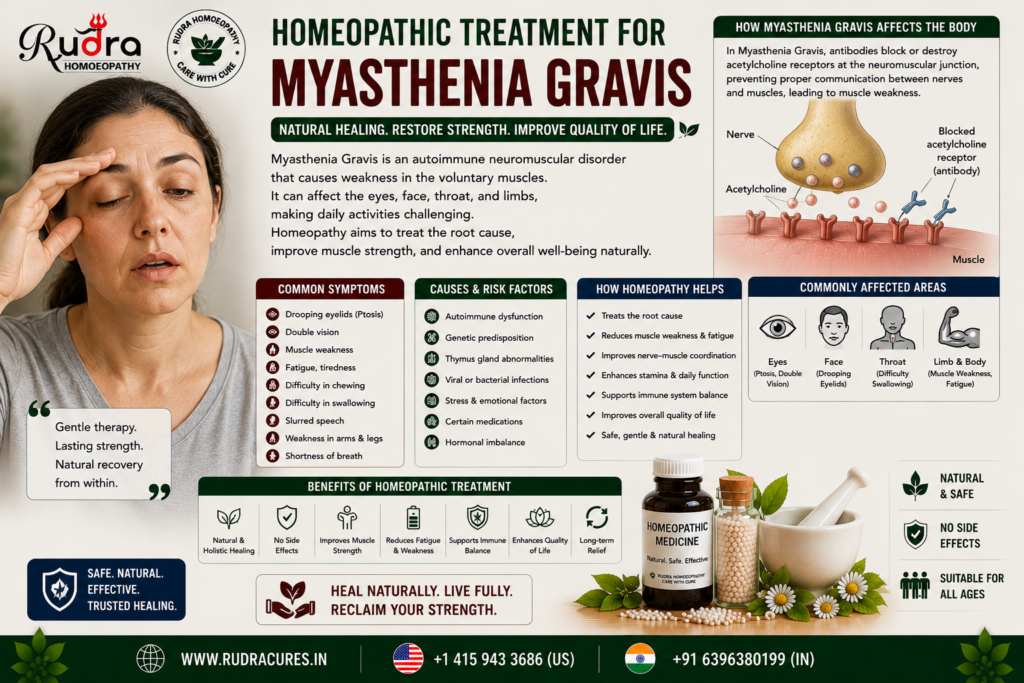 Homeopathic remedies for myasthenia gravis, drooping eyelids ptosis, double vision, bulbar speech weakness, and acetylcholine receptor care