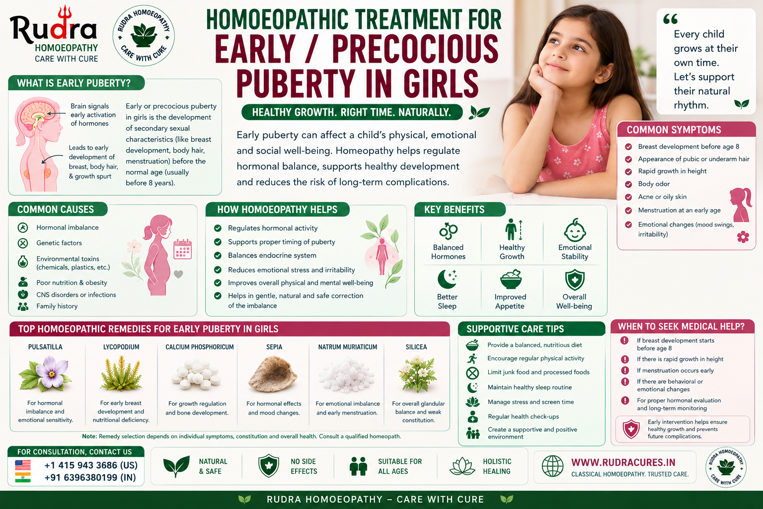 early/ precocious puberty