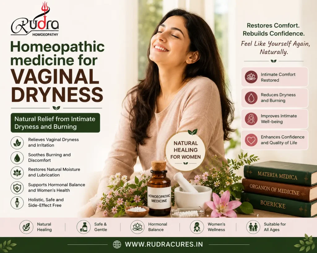 Homeopathic remedies for vaginal atrophy, painful intercourse, hormonal dryness, and mucosal health