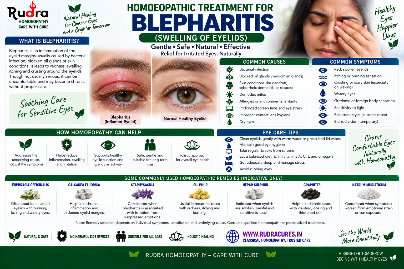Homeopathic remedies for swollen eyelids, meibomian gland dysfunction, graphites, staphysagria, and pulsatilla